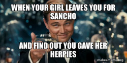 That's what he gets