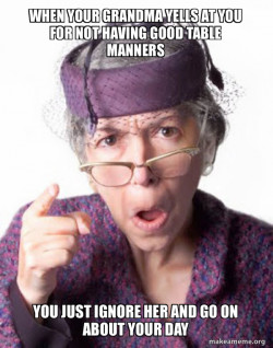 Disapproving Grandma