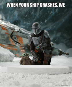 Baby Yoda and Mando