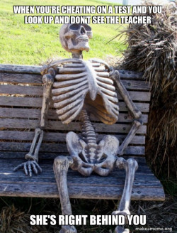 Waiting Skeleton
