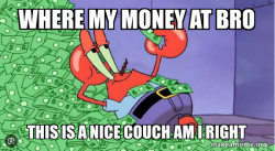 Mr Krabs couch 