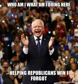 Happy Tim Walz