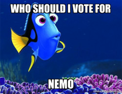 Dory from Nemo  (5 second memory)