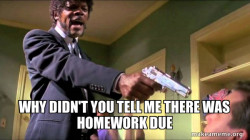 Homework on a daily basis: