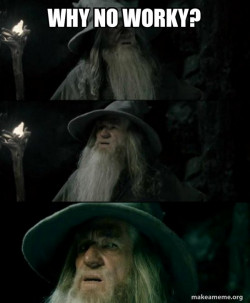 Confused Gandalf