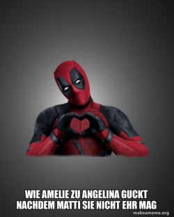Deadpool Heart Hands