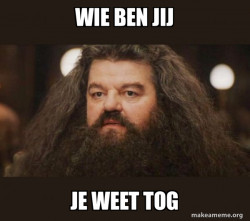 Hagrid - I should not have said that