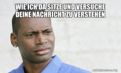 Confused Black Man