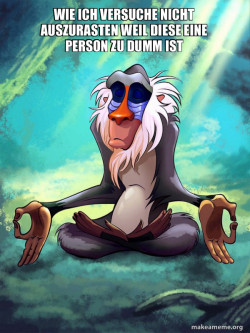 Rafiki Meditating - Lion King
