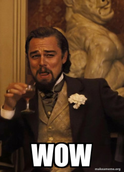 Leonardo DiCaprio Laughing Django