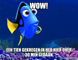 Dory from Nemo  (5 second memory)