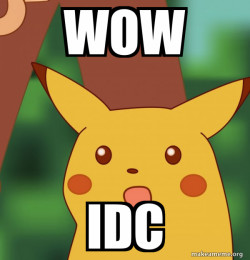 Surprised Pikachu