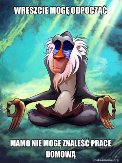 Rafiki Meditating - Lion King