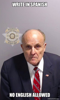 Rudy Giuliani Mugshot