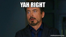 Tony Stark Eye Roll