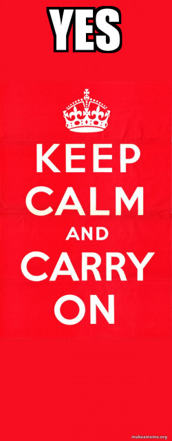 Keep Calm and Carry  The Fuck On