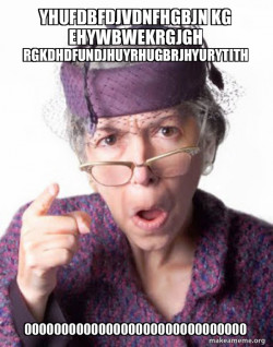 Disapproving Grandma