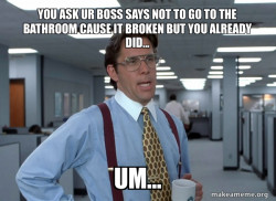 Bad day at work