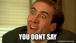 Sarcastic Nicholas Cage
