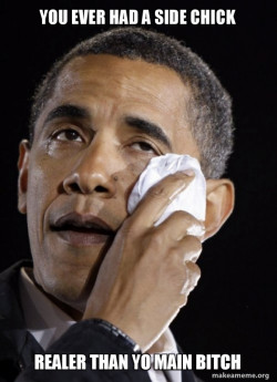 Crying Obama