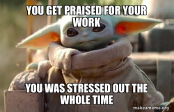 Baby Yoda looking at you