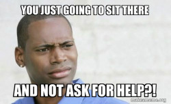 Confused Black Man