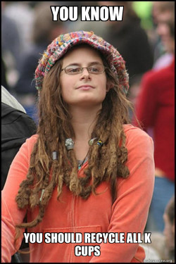 Female College Liberal - Bad Argument Hippie