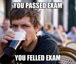 Lazy College Senior