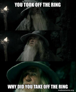 Confused Gandalf