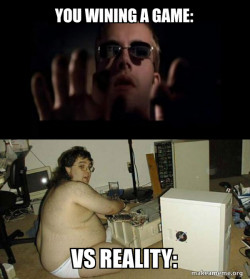 you winning a game meme