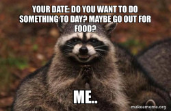 Evil Plotting Raccoon