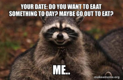Evil Plotting Raccoon