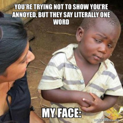 Skeptical Third World Kid