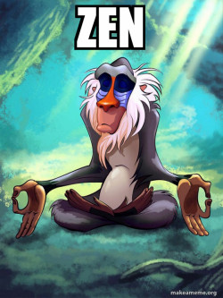 Rafiki Meditating - Lion King