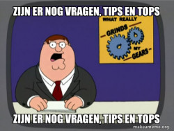 Zijn er nog vragen, tips en tops
