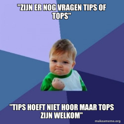 tips tops of vragen voor de beste bente 