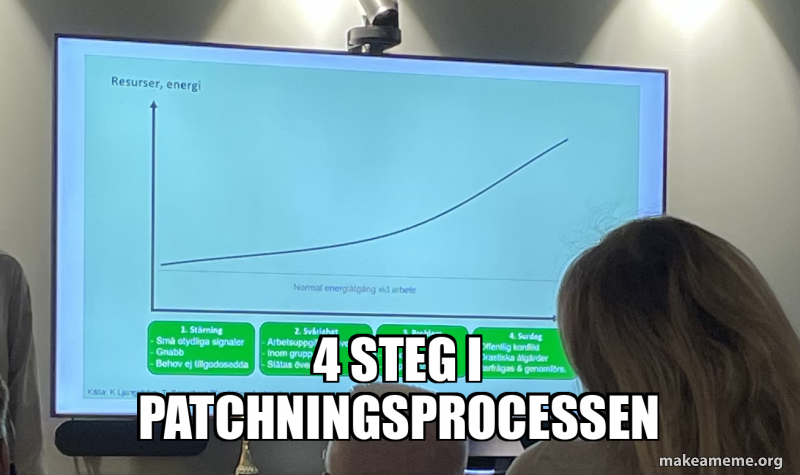 4 steg i patchningsprocessen Meme Generator