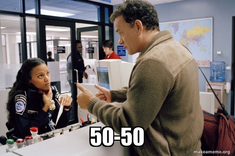 50-50 Meme Generator