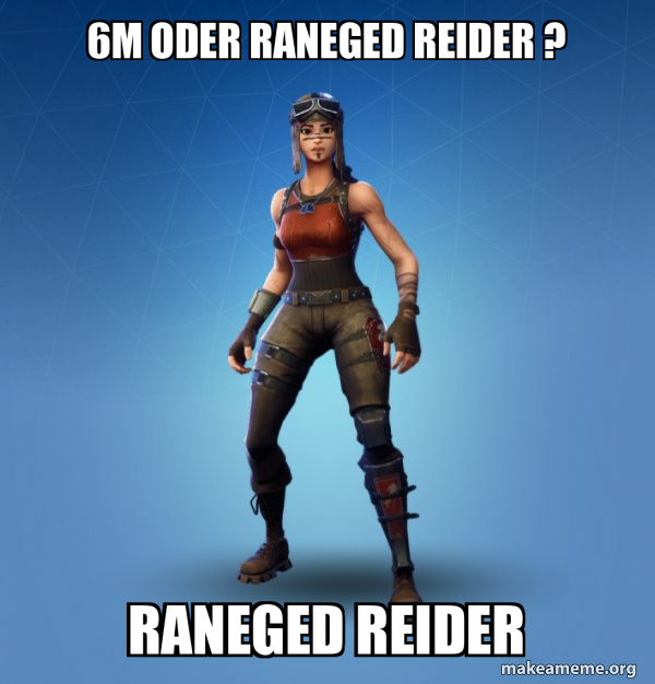 Renegade Raider Fortnite Skin meme