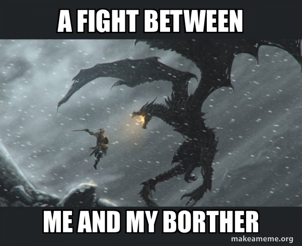 Skyrim Dragon Slaying meme