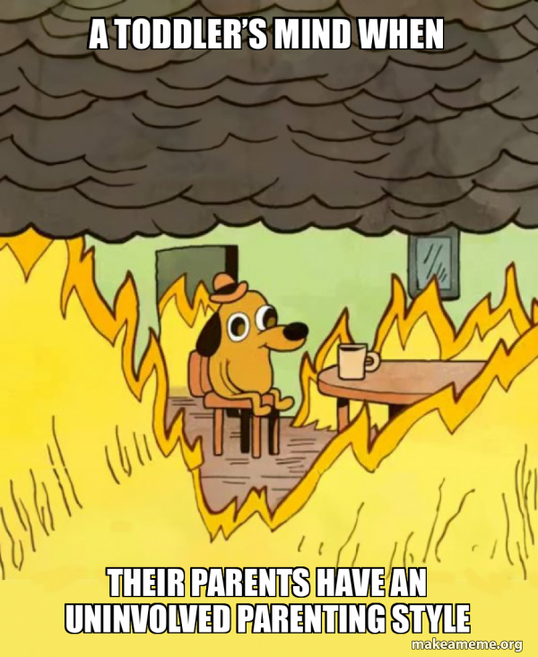 Un Involved Meme a toddler’s mind when their parents have an uninvolved parenting style ...