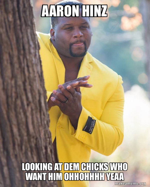 Anthony Adams in Yellow Suit Rubbing Hands meme