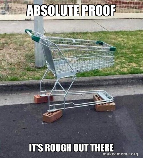 Absolute Proof It's Rough out there Meme Generator