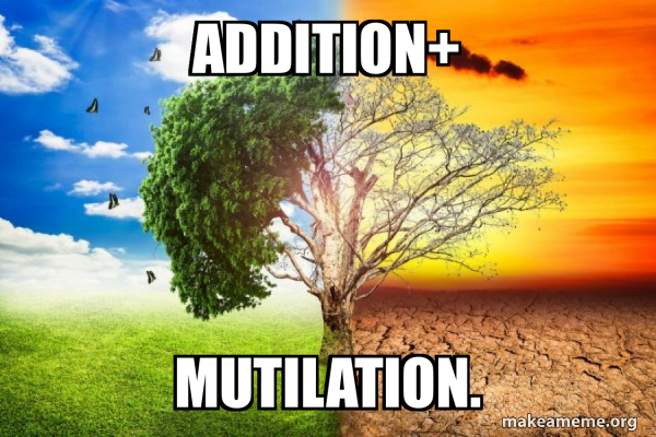 addition+ mutilation. - Climate Change / Global Warming Meme Generator