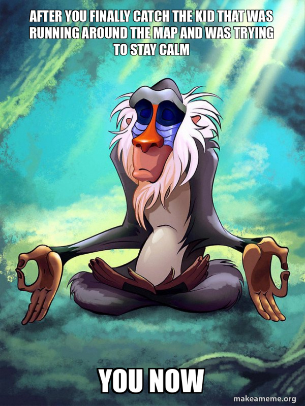 Rafiki Meditating - Lion King meme