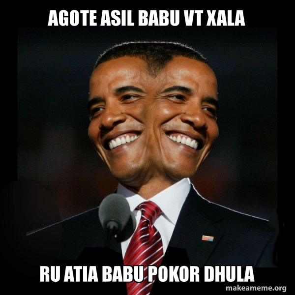 Two Faced Obama meme