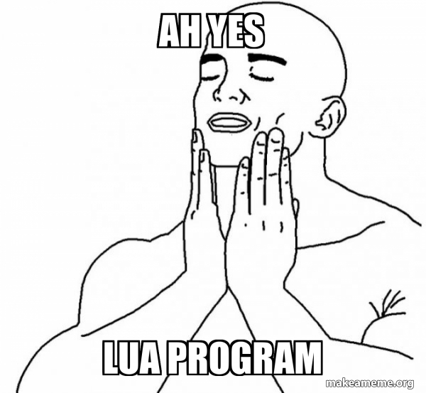 Ah yes LUA Program - Feels Good Meme Generator