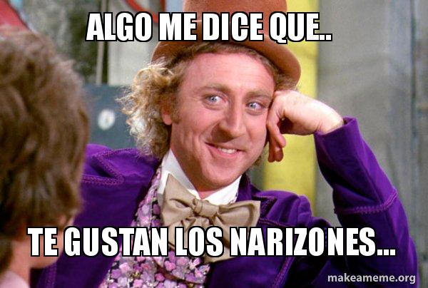 algo me dice que te gustan los narizones condescending wonka algo me dice 3m7dgr algo me dice que te gustan los narizones condescending wonka