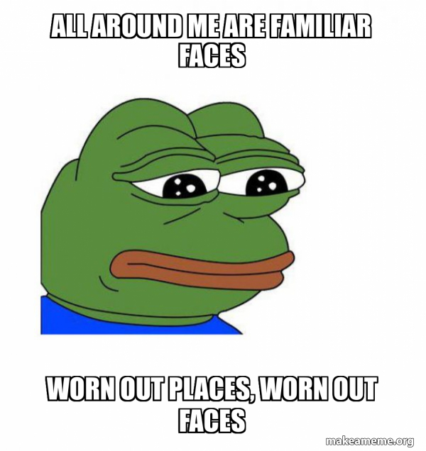 All around me are familiar faces Worn out places, worn out faces - All Around Me Are Familiar Faces Sound Effect