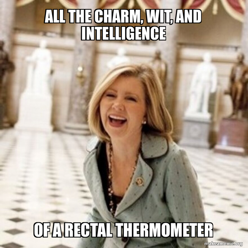 all the charm, wit, and intelligence of a rectal thermometer Meme Generator